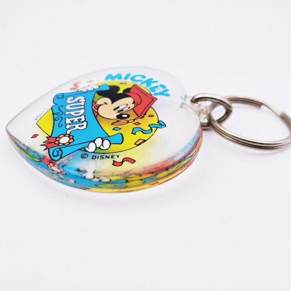 Vintage Disney Graduation Mickey Mouse Heart Keychain - Picture 3 of 5